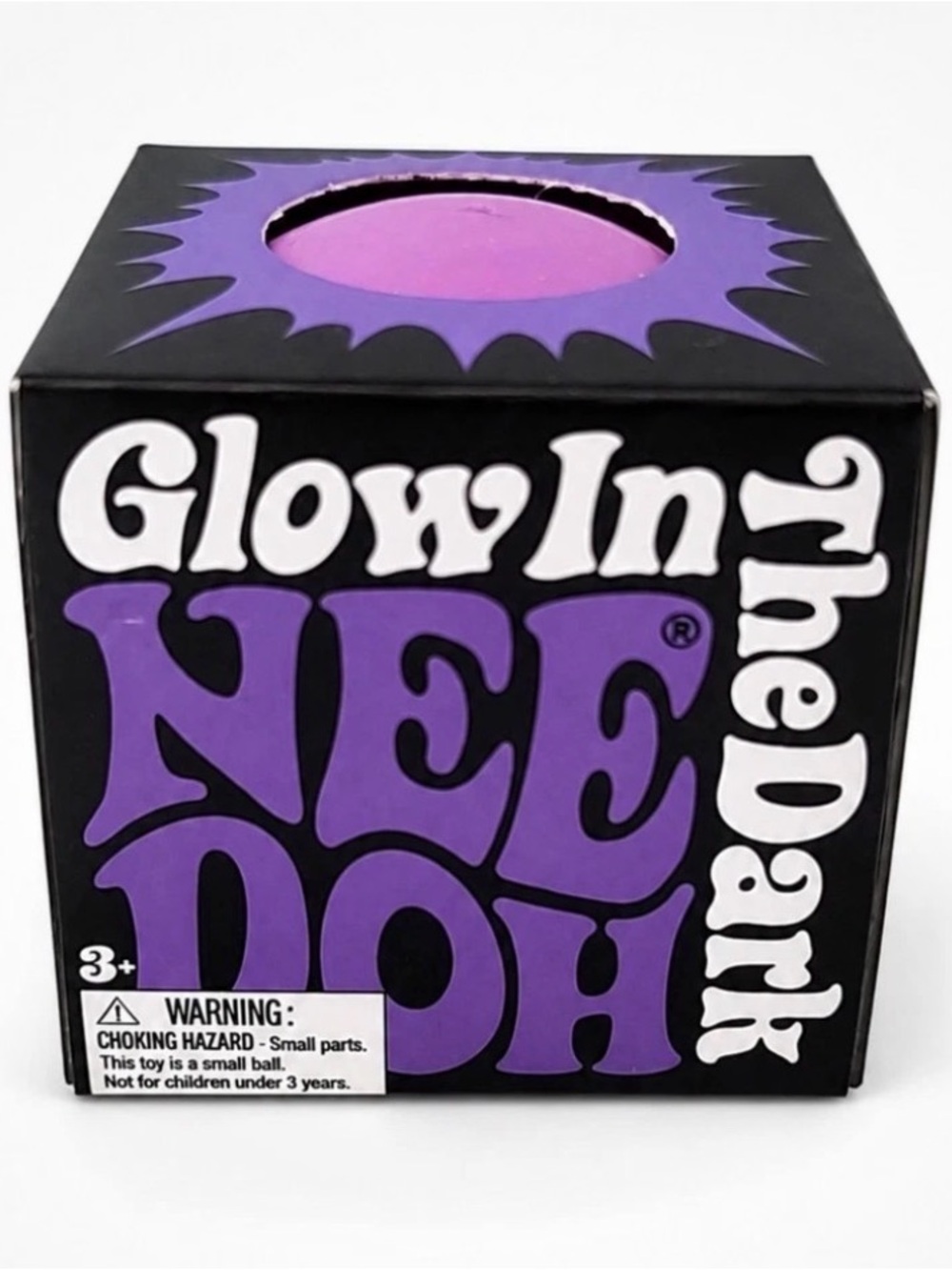 Schylling NeeDoh Glow in the Dark stress ball-Purple